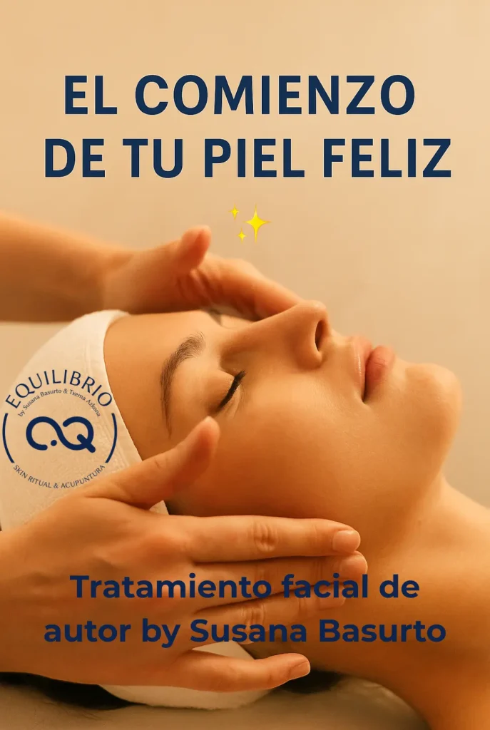 “El Comienzo de tu Piel Feliz” | Tratamiento facial que ilumina, repara y transforma ¿Te imaginas lograr una piel luminosa, jugosa y equilibrada desde la primera sesión? En Bilbao, en EQUILIBRIO by Susana Basurto, lo hacemos posible con “El Comienzo de tu Piel Feliz, nuestro tratamiento facial de autor pensado para resetear tu piel, devolverle frescura, suavidad y vitalidad real. 🔬 ¿En qué consiste este tratamiento facial? Iniciamos con un diagnóstico facial personalizado, que revela lo que tu piel ha ido acumulando: sequedad, textura irregular, líneas, opacidad o puntos negros. Empleamos activos reparadores, regenerantes e hidratantes adaptados a lo que hoy necesita tu piel (no lo que pensabas que necesitaba ayer). Técnicas manuales de autor que potencian el efecto, combinables con tecnologías como radiofrecuencia facial o Indiba facial si deseas intensificar resultados. Masaje especial en rostro, cuello y escote, para devolver elasticidad, suavizar líneas de expresión y realzar tu contorno facial sin bisturí.